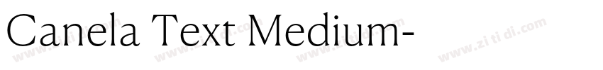 Canela Text Medium字体转换